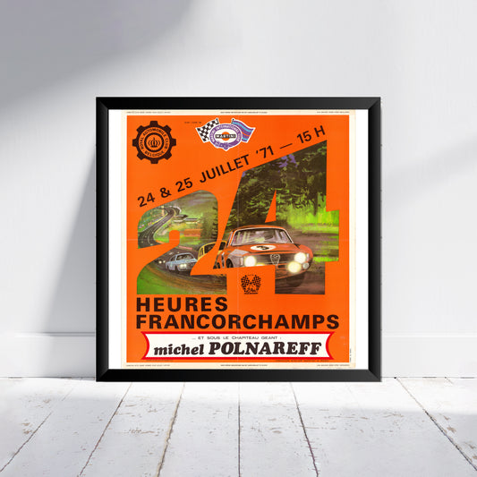 1971 24 Hours Of Spa Poster