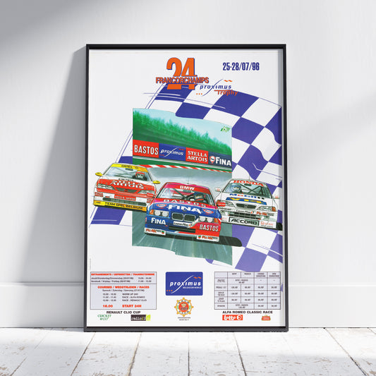 1996 24 Hours Of Spa Poster