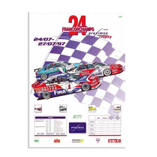 1997 24 Hours Of Spa Poster