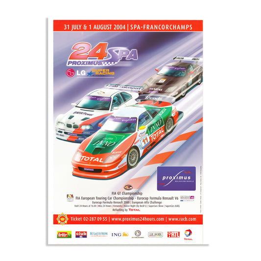 2004 24 Hours Of Spa Poster