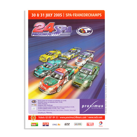 2005 24 Hours Of Spa Poster