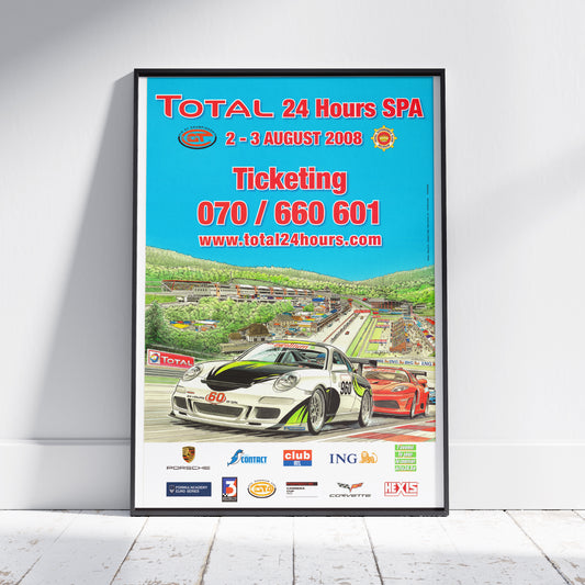 2008 24 Hours Of Spa Poster