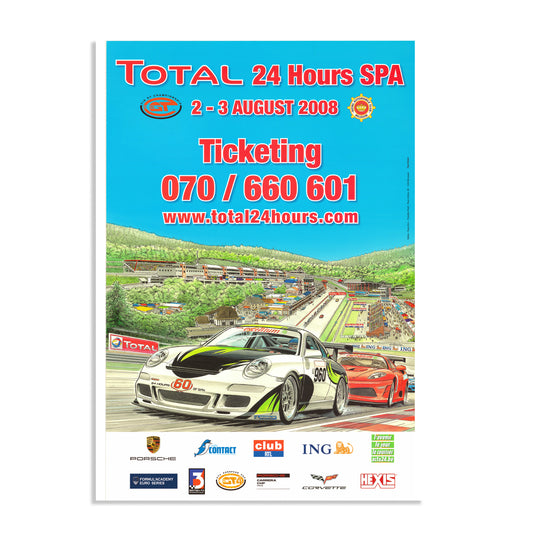2008 24 Hours Of Spa Poster