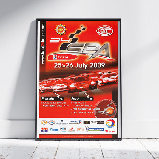 2009 24 Hours Of Spa Poster