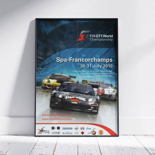 2010 GT1 24 Hours Of Spa Poster