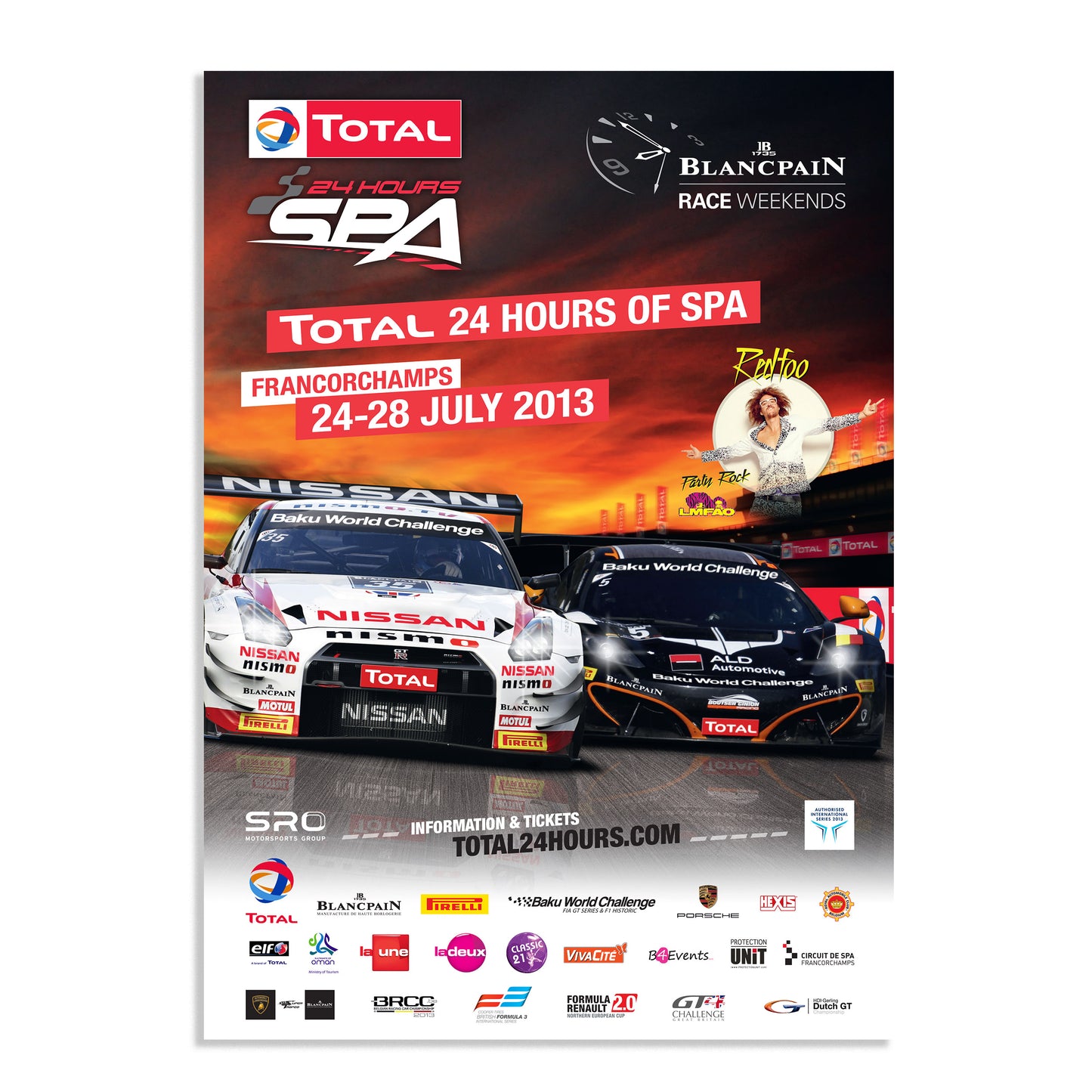2013 24 Hours Of Spa Poster