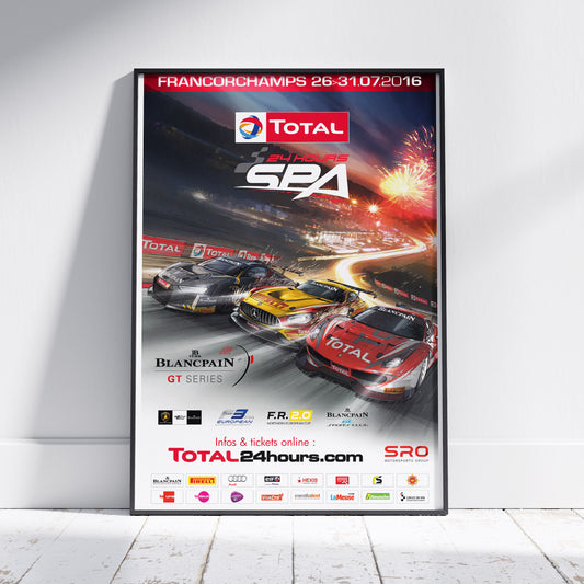 2016 24 Hours Of Spa Poster