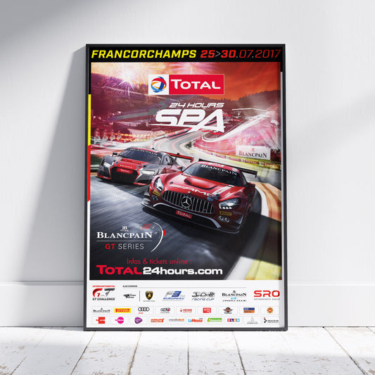 2017 24 Hours Of Spa Poster
