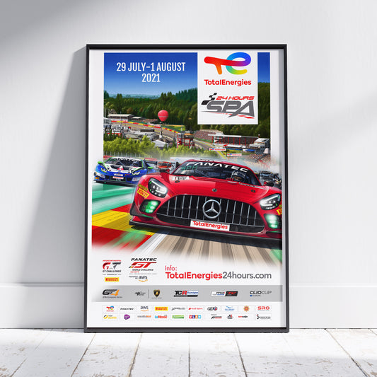 2021 24 Hours Of Spa Poster