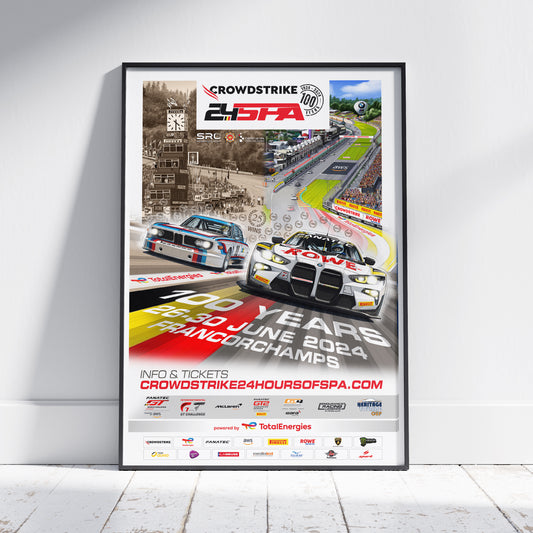2024 CrowdStrike 24 Hours Of Spa Poster (BMW)
