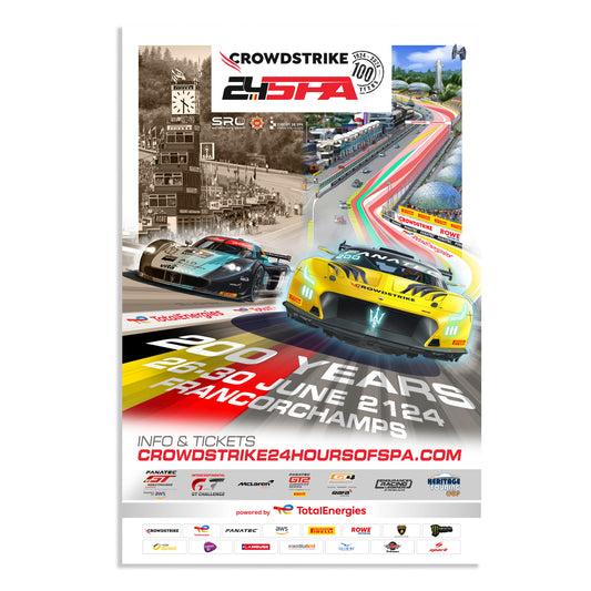 2024 CrowdStrike 24 Hours Of Spa Poster (Maserati)