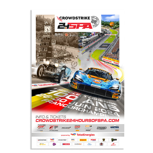 2024 CrowdStrike 24 Hours Of Spa Poster (Mclaren)