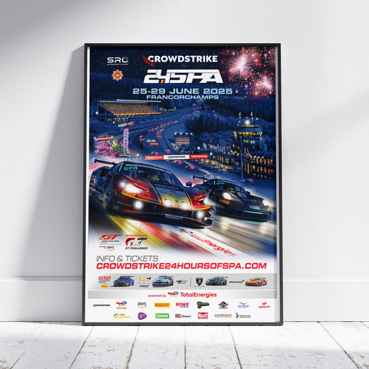 2025 CrowdStrike 24 Hours Of Spa Poster (Ferrari)