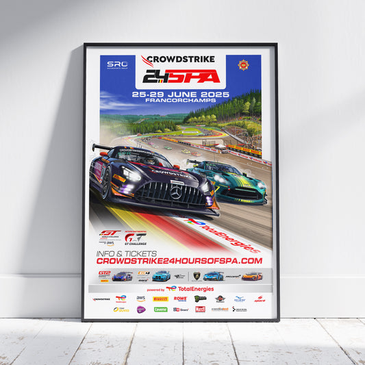 2025 CrowdStrike 24 Hours Of Spa Poster (Mercedes)