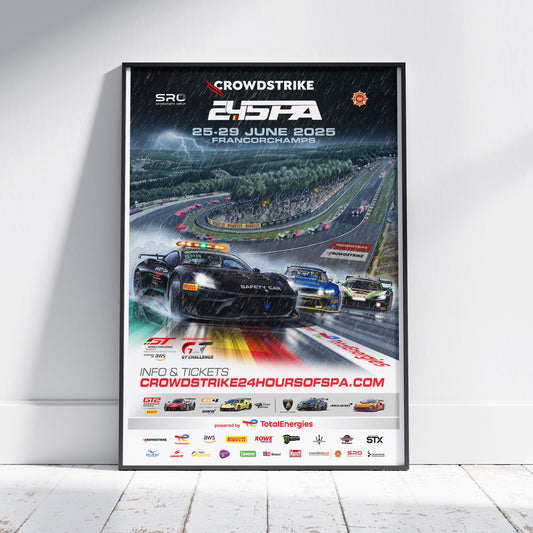 2025 CrowdStrike 24 Hours Of Spa Poster (Safety Car)
