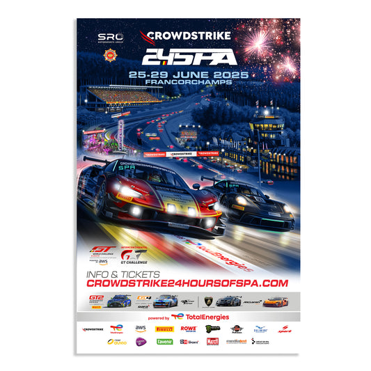 2025 CrowdStrike 24 Hours Of Spa Poster (Ferrari)
