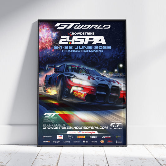 2026 CrowdStrike 24 Hours Of Spa Poster (BMW)