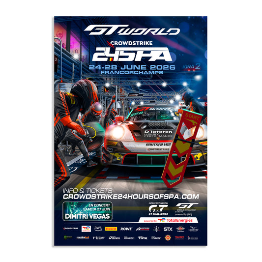2026 CrowdStrike 24 Hours Of Spa Poster (Porsche)