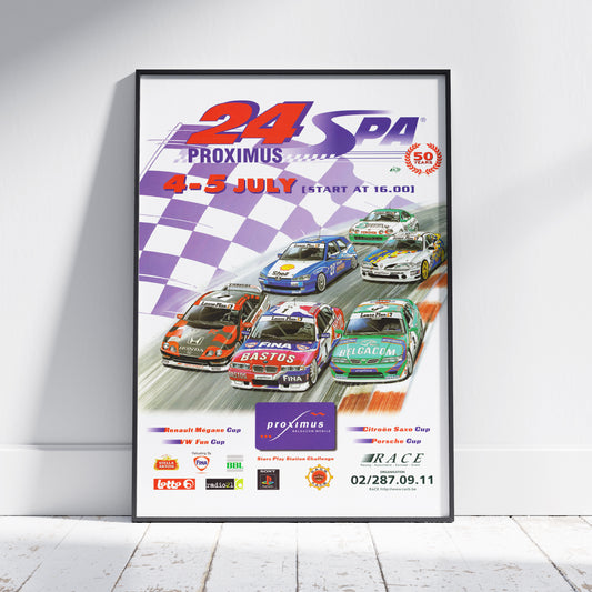 50 years 24 Hours Of Spa Poster