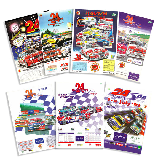 1991-1999 24 Hours Of Spa A3 Poster Bundle