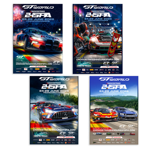 Crowdstrike 24 Hours Of Spa 2026 Poster Bundle