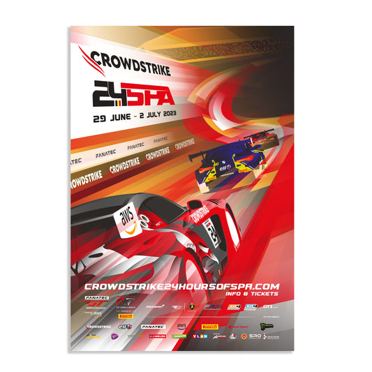 2023 CrowdStrike 24 Hours Of Spa Poster