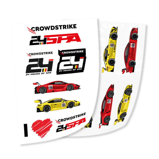 Crowdstrike 24 Hours of Spa Sticker Pack