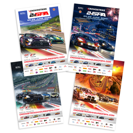 Crowdstrike 24 Hours Of Spa 2025 Poster Bundle