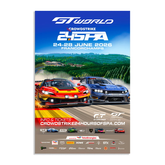2026 CrowdStrike 24 Hours Of Spa Poster (Ferrari)