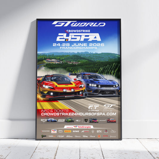 2026 CrowdStrike 24 Hours Of Spa Poster (Ferrari)