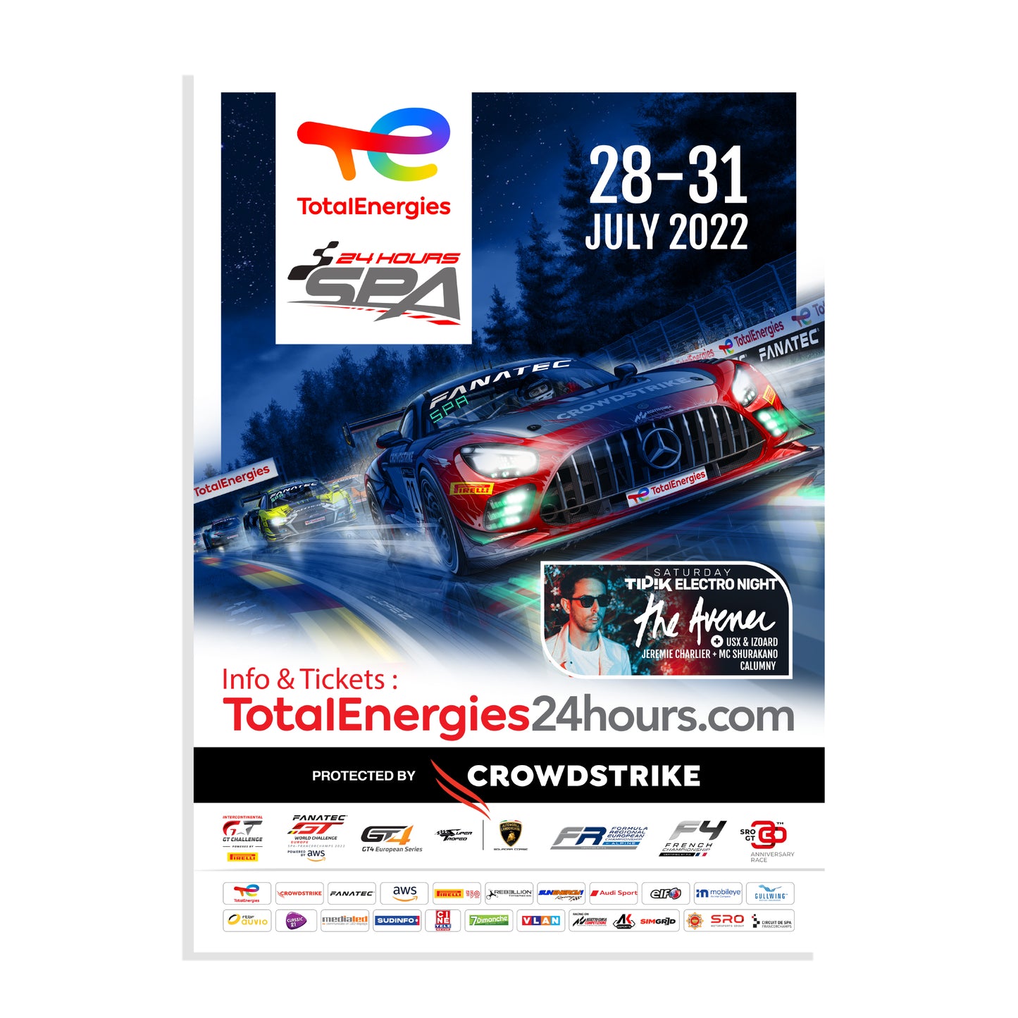 2022 TotalEnergies 24 Hours of Spa Poster